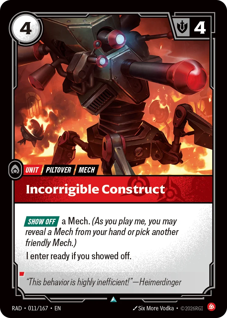 Incorrigible Construct
