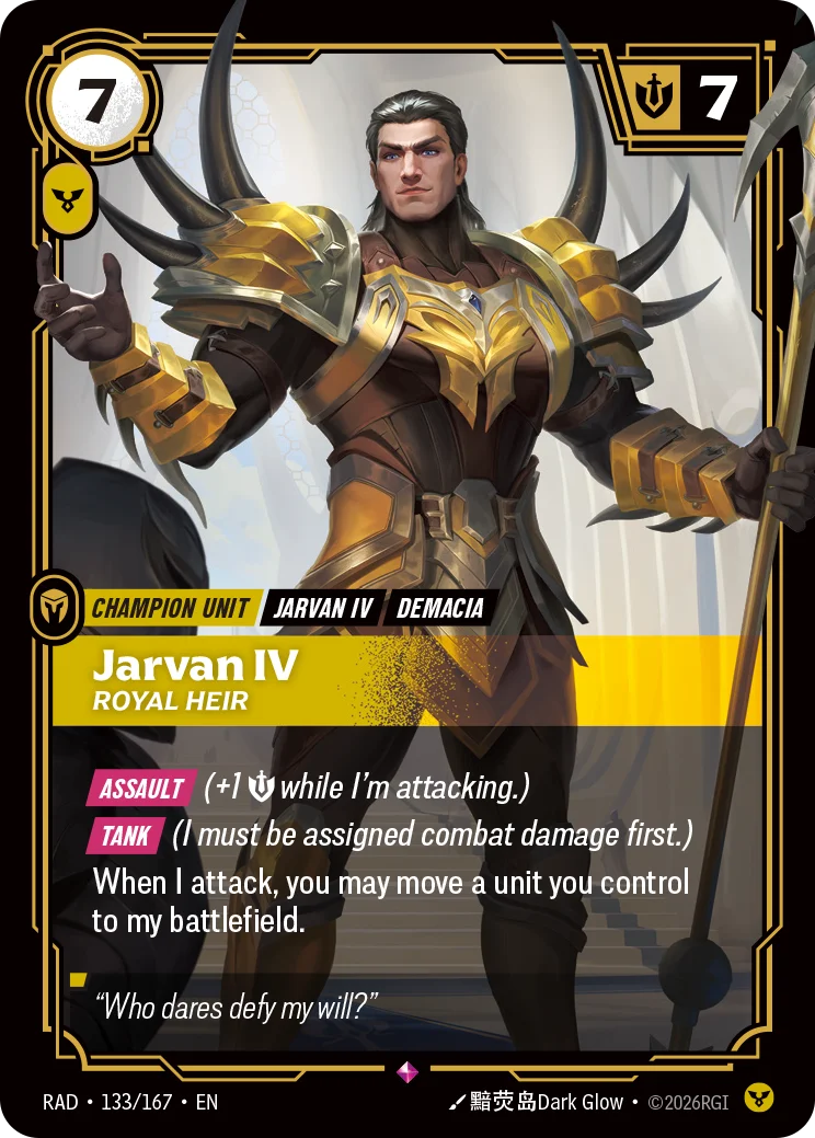 Jarvan IV, Royal Heir